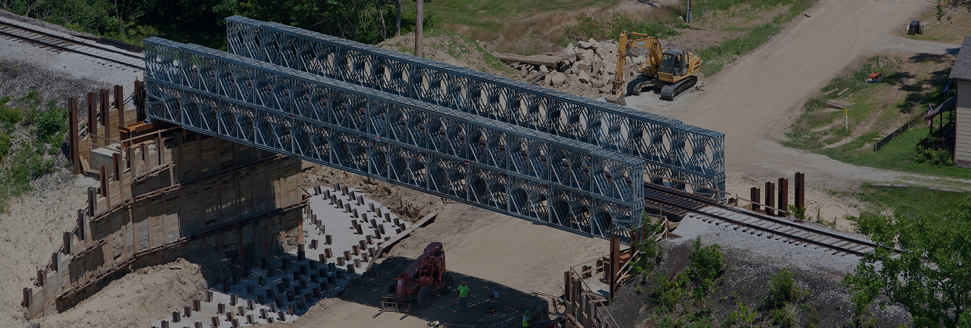 Pont modulaire préfabriqué de chemin de fer