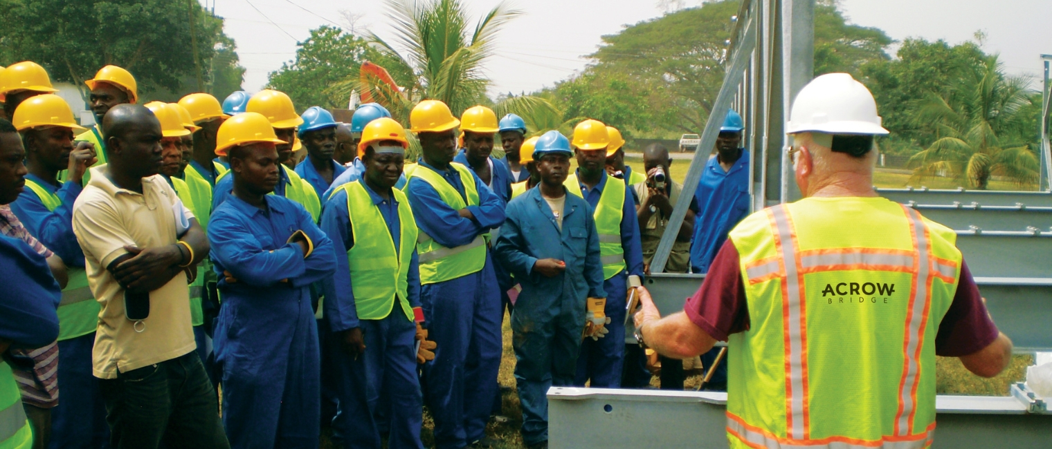 Acrow builds bridges in Ghana