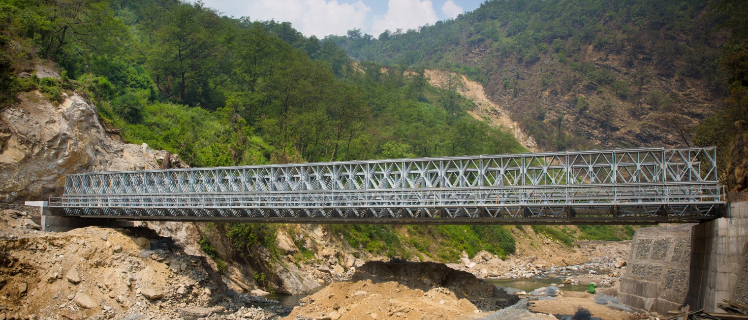 Acrow Bridge Provides Pilgrims Safe Passage in Flood-Ravaged Area in the Himalaya