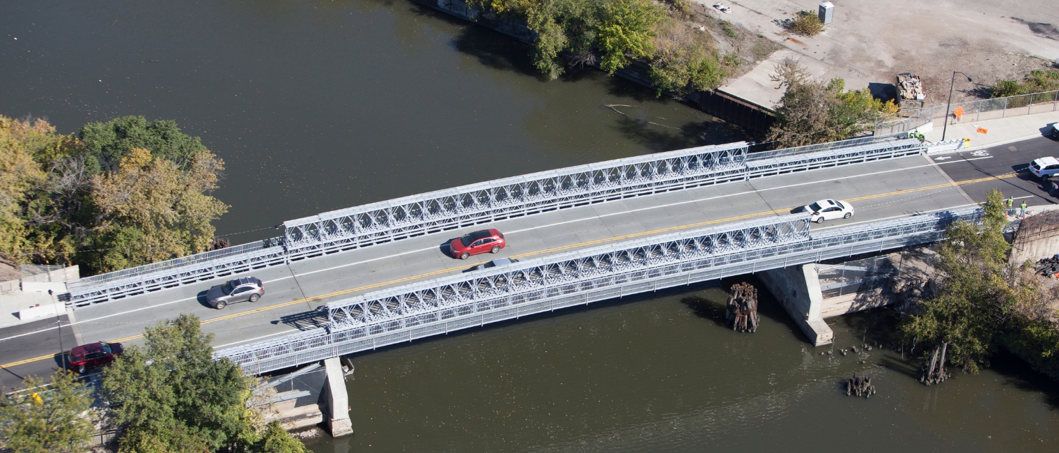 Acrow Bridge Replaces Structurally Deficient Bascule Bridge To Keep Chicago Traffic Moving