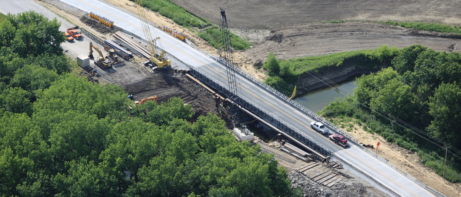 Temporary Detour Structure Provides Enhanced Safety for Both Workers and Motorists During Highway Construction in Iowa