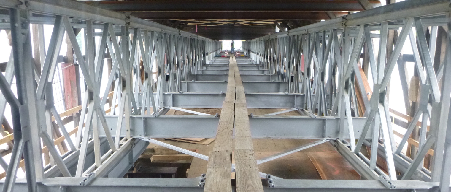 Multi-Span Panel Truss Enables Refurbishment of Historic Covered Bridge