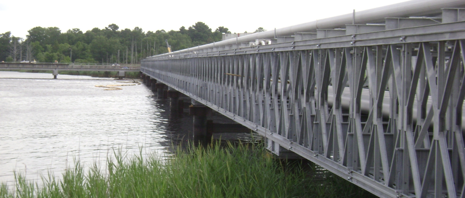 Acrow Bridge Designs and Installs Permanent Steel Pipe Trestle Bridge for North Carolina State Ports Authority