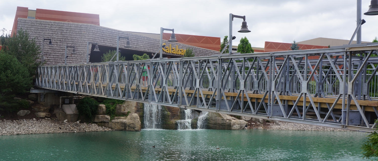 Acrow Supplies Permanent Pedestrian Bridge to Ohio’s Kalahari Resorts