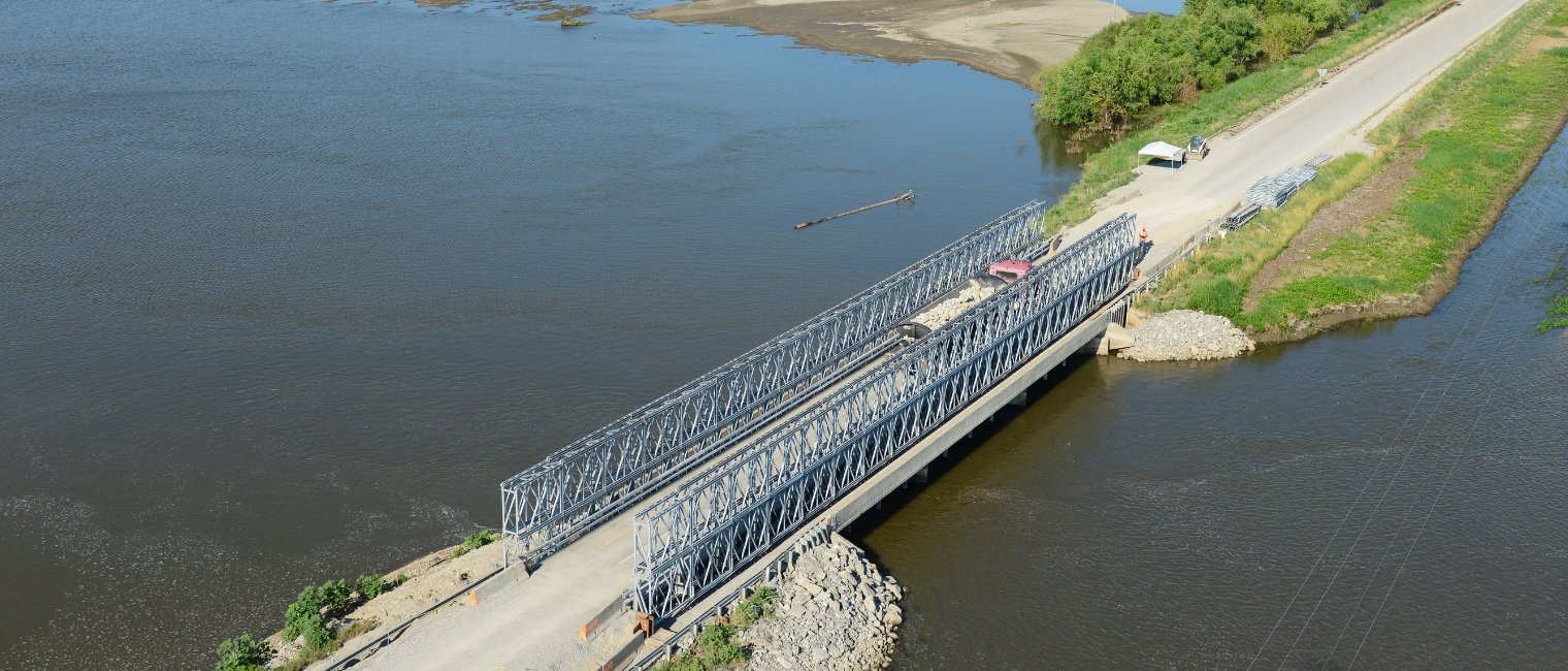 Acrow Bridge Reopens Flood-Damaged Route in Rock Port, Missouri