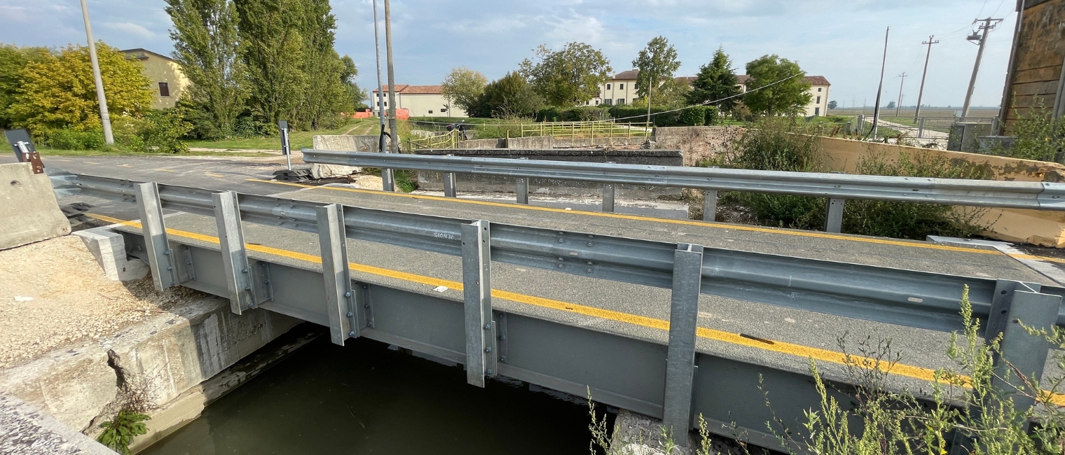 Modular structure reconnects Strada Provinciale 47/a in Verona’s Casaleone Municipality