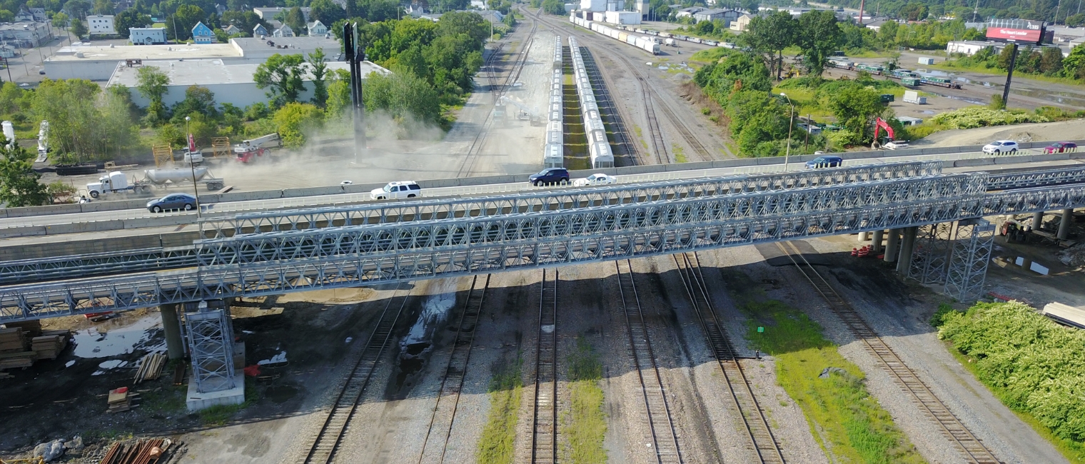 Acrow’s six-span modular steel bridge accelerates project delivery in Binghamton