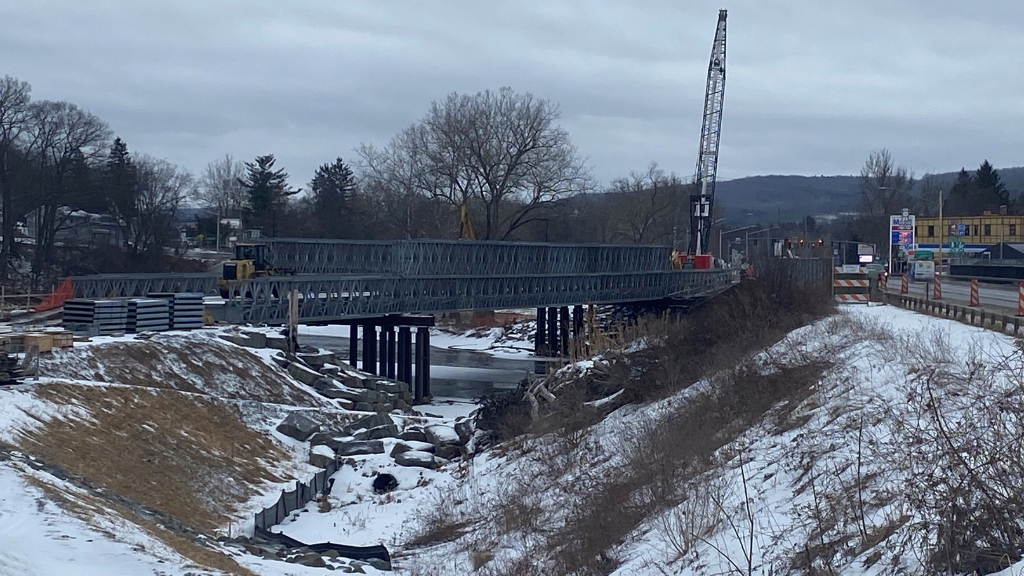 Pont de déviation d'Acrow, État de New York